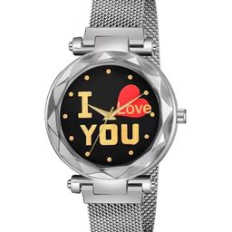 Miss Perfect Unisex Round Dial & Bracelet Style Straps Analogue Watch jk615-picture-2