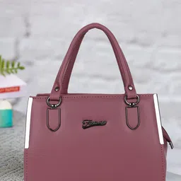 LADY QUINTON PU Structured Handheld Bag with Applique-16