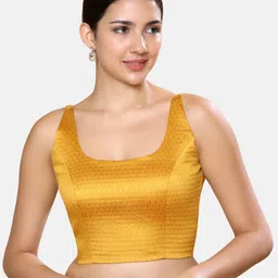 Studio Shringaar Woven Design Brocade Padded Saree Blouse-picture-57