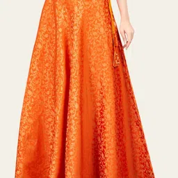 Studio Shringaar Self Designed Brocade Maxi Skirt-image-6