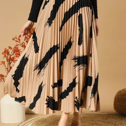 OTABU Pleated A-Line Skirts-10