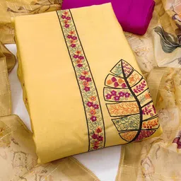 KALINI Embroidered Unstitched Dress Material-picture-12