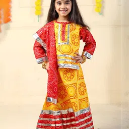 ahhaaaa Girls Embroidered Ready to Wear Lehenga & Blouse With Dupatta-picture-29
