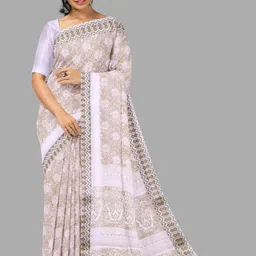 The Chennai Silks Floral Woven Design Printed Pure Cotton Gadwal Saree-picture-40