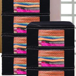 AMAK INC Black Fabric Multi-Utility Wardrobe Organisers-picture-16