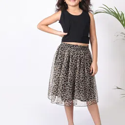 SILK SPARROW Girls Top with Skirt-picture-42