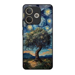 QRIOH Unisex Oppo A5 Pro 5G Tropical Shockproof Glass Back Case-image-86