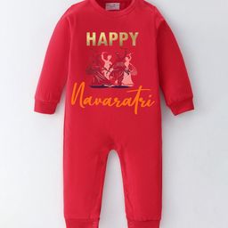 BLUSHES Infants Printed Pure Cotton Round Neck Rompers-picture-9