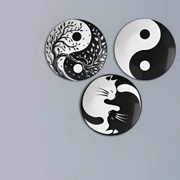 THE QUIRKY HOME 3Pcs White & Black Printed Ceramic Premium Decorative Wall Plates-image-6