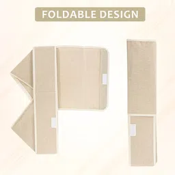 Kuber Industries Beige & White Set of 12 Foldable Socks Organisers for Wardrobe image 5