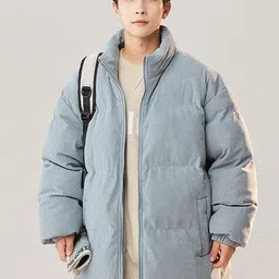 Mast & Harbour Men Mock Collar Solid Padded Jacket-picture-11