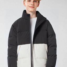 StyleCast x Revolte Men Colourblocked Puffer Jacket-image-87