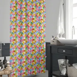 ArtzFolio Pink & Blue Printed Waterproof Shower Curtain-image-63