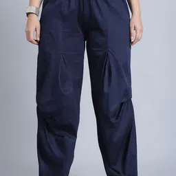 Baawri Women Pleated Trousers-image-4