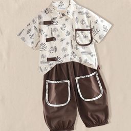 FOREVER FRIDAY Boys Floral Printed Shirt with Shorts-image-52