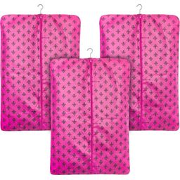 prettykrafts Pink & Black 3 Pieces Printed Reusable Suit Organiser-6