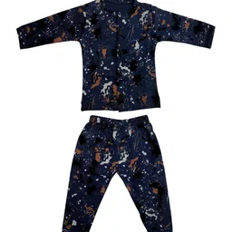 Zoom Minimondo Kids Printed Pure Cotton Night suit-image-53