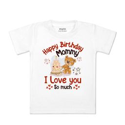 Arvesa Kids Typography Printed V-Neck Applique T-shirt-image-94