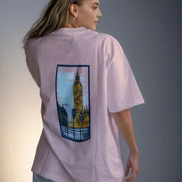 CORSICA Printed Round Neck Oversize T-shirt-image-64