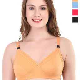 Liigne Pack Of 4 Full Coverage Non Padded Maternity Bra-picture-9