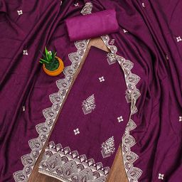 SHADOW & SAINING Embroidered Unstitched Dress Material-picture-15