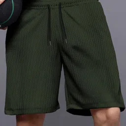 TRIPR Men Textured Mid-Rise Cotton Regular Shorts-picture-12