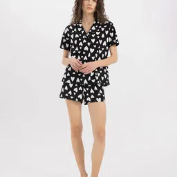 DeFacto Graphic Printed Pure Cotton Shirt With Shorts-image-90
