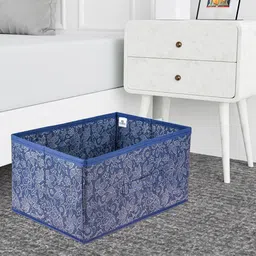 Kuber Industries Navy Blue & White Regular Drawer Organiser-35