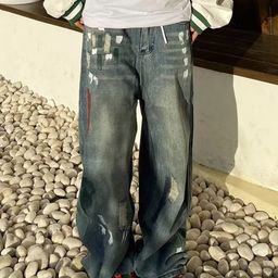 StyleCast Men Printed Original Wide Leg Mid-Rise Jeans-image-46