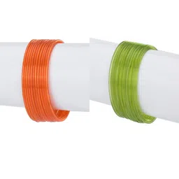 1ST TIME Set Of 24 Orange Alloy Bangles-picture-49