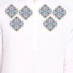PulseIQ Men Ethnic Motifs Printed Regular Kurta with Pyjamas image 3