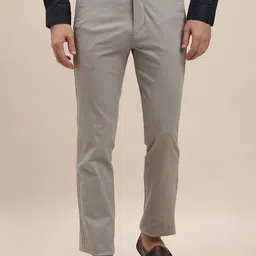 Turtle Men Printed Relaxed Skinny Fit Chinos Trousers-image-99