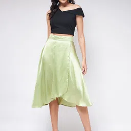 Zima Leto One Shoulder Crop Top With Flared Skirt Co-Ords-picture-10