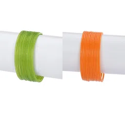 1ST TIME Set Of 24 Green Alloy Bangles-picture-46
