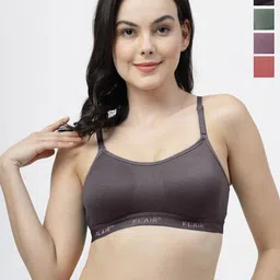SHYAM SONS FLAIR Women Solid Full Coverage Bra Pack Of 4-image-13