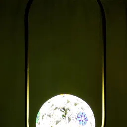 GAUVIK Gold-Toned & Green Printed Ceiling Lamp-image-77