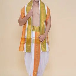 Sethukrishna Mens Cotton Jacquard Border Dhoti-picture-42