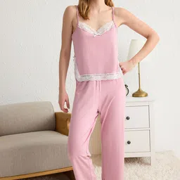 Trendyol Women Sleeveless Night suit-image-94