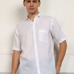 Mast & Harbour Men Solid Spread Collar Casual Shirt-image-68