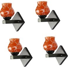 1ST TIME Orange & White Solid Glass Traditional Cylinder Wall Lamps Wall Lamps-picture-35