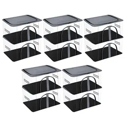 Myntra Elegant Homes Grey 10 Pieces Wardrobe Multi-Utility Organisers-10