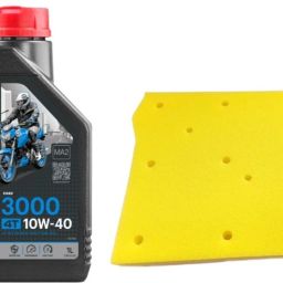 3000 10W40 1L ENGINE OIL & AIR FOAM FILTER CD 100 Combo-image-70