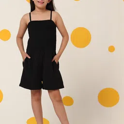 Cherry & Jerry Girls Black Shoulder Strap Jumpsuit-picture-12