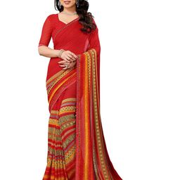 Moda Rapido Beads and Stones Poly Georgette Designer Saree-image-45