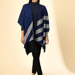 Zamour Women Striped Longline Shrug-picture-17