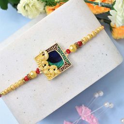 MEIRA JEWELLERY 3-Pcs Rakhi With Roli Chawal & Greeting Card-image-44