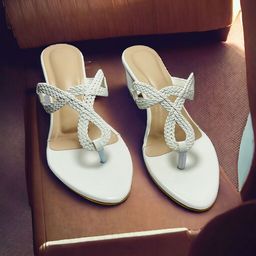 FABBMATE Women Embellished Block Heeled Open Toe Sandals-57