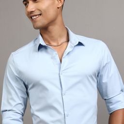 LOCOMOTIVE Premium Men Solid Occation Slim Fit Shirt-image-7