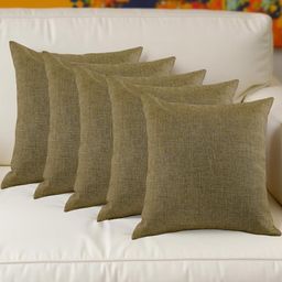 IVAZA Unisex Brown Cushion Covers-picture-3