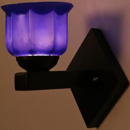 1ST TIME Blue Glass Traditional Cylinder Shaped Wall Lamp-picture-34